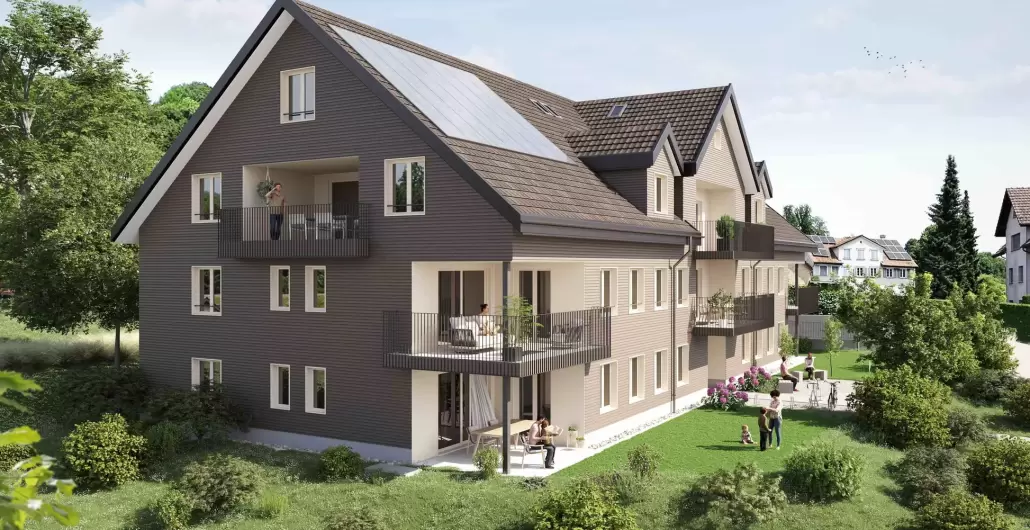 Neubau MFH Gossau - Dachplan AG