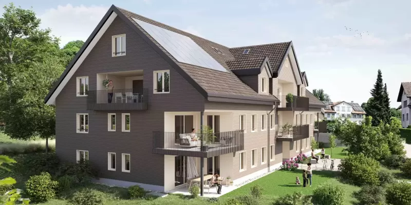 Neubau MFH Gossau - Dachplan AG